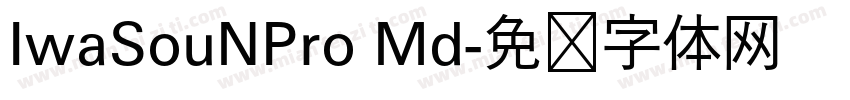 IwaSouNPro Md字体转换